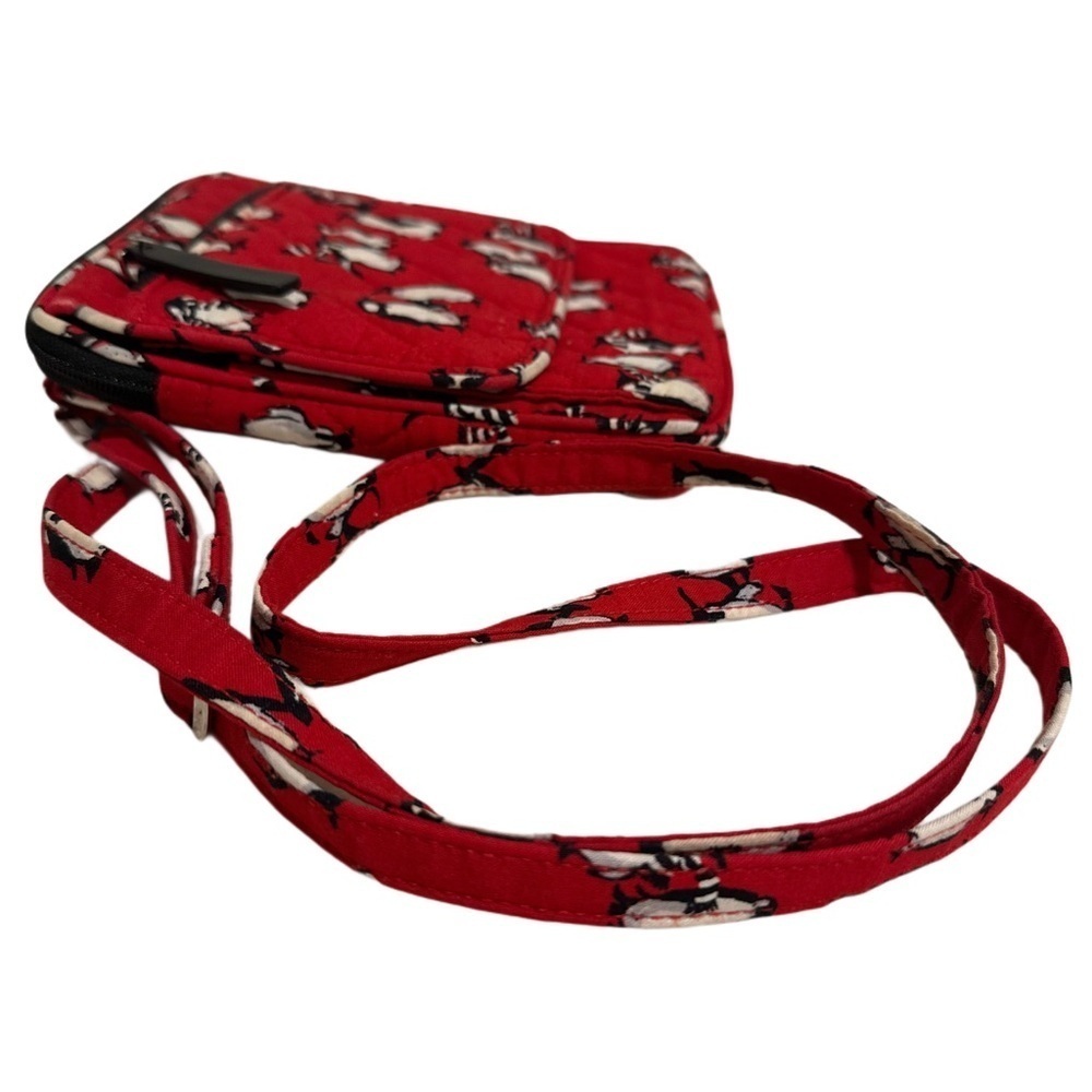 Vera Bradley Playful Penguins Red
& Gray Cozy Pants, Mini Hipster & Lug Tag Set - Picture 14 of 15